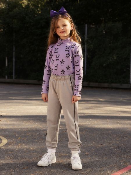 Panda Turtleneck Long Sleeve T-shirt