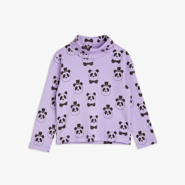 Panda Turtleneck Long Sleeve T-shirt