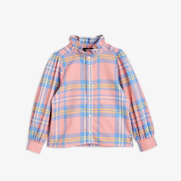 Check Woven Flannel Blouse