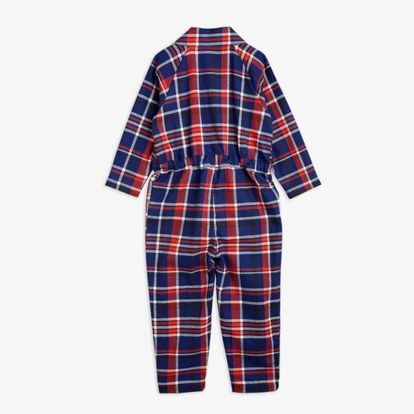 Check Woven Flannel Jumpsuit