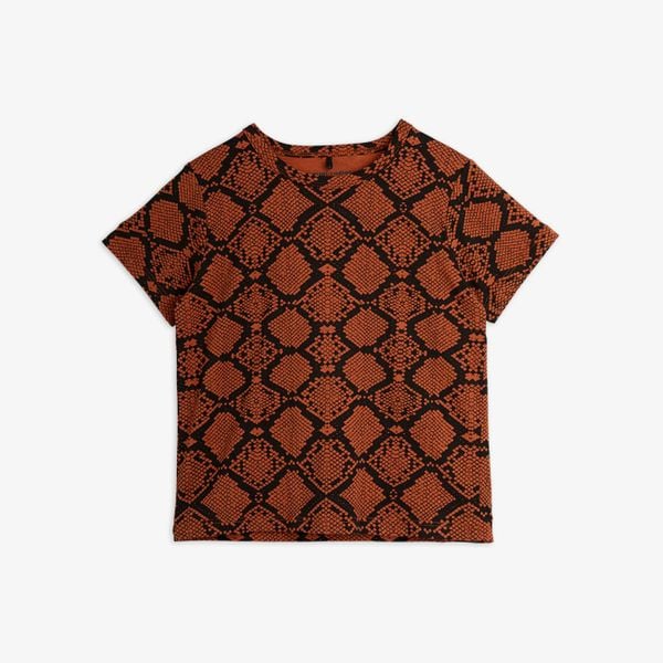 Snakeskin T-shirt Brown