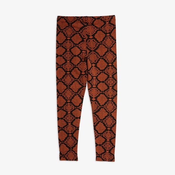 Snakeskin Leggings Brown