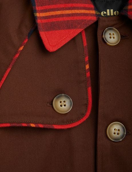 Twill trenchcoat