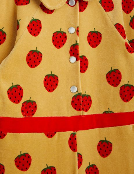 Strawberries Velour Jumpsuit