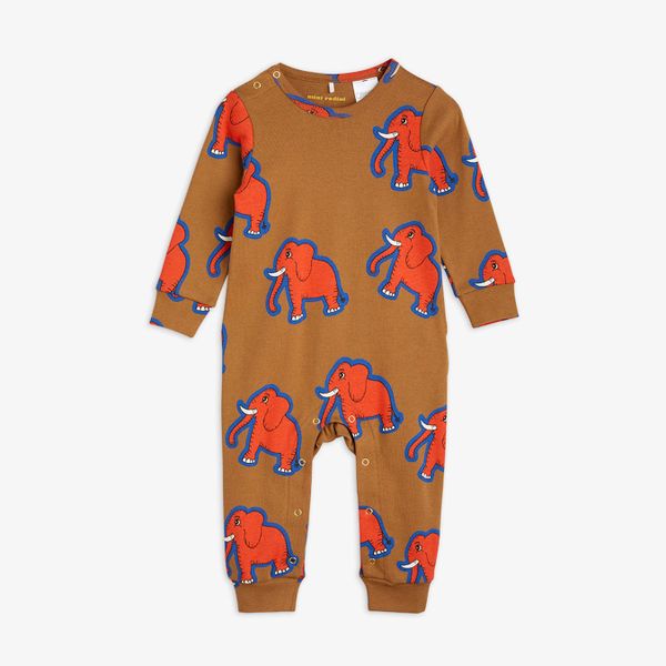 4 Elephants Baby Jumpsuit Brown