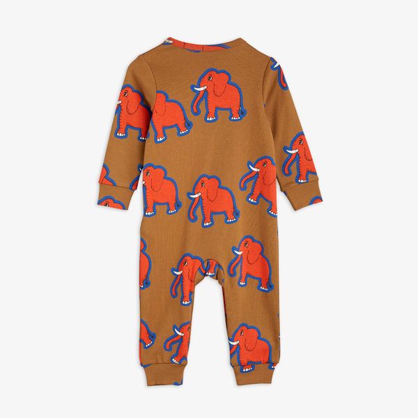 4 Elephants Baby Jumpsuit Brown
