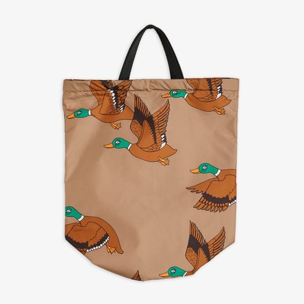 Upcycled Ducks Drawstring Bag