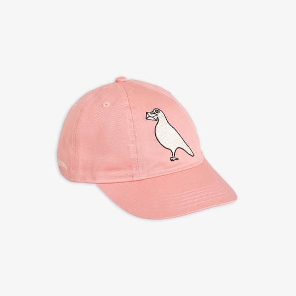 Pigeon Embroidered Cap Pink