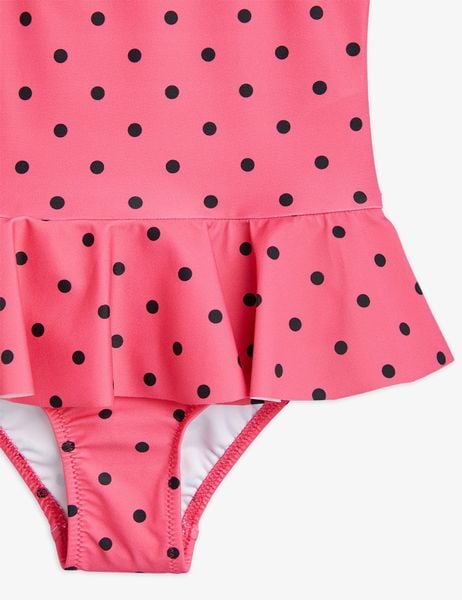 Polka Dot UV Swimsuit with Skirt