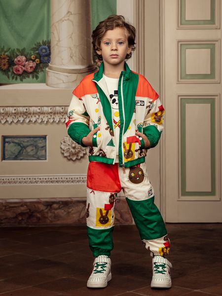FILA x M.Rodini Rabbits Track Pants Multi | Mini Rodini | Mini Rodini