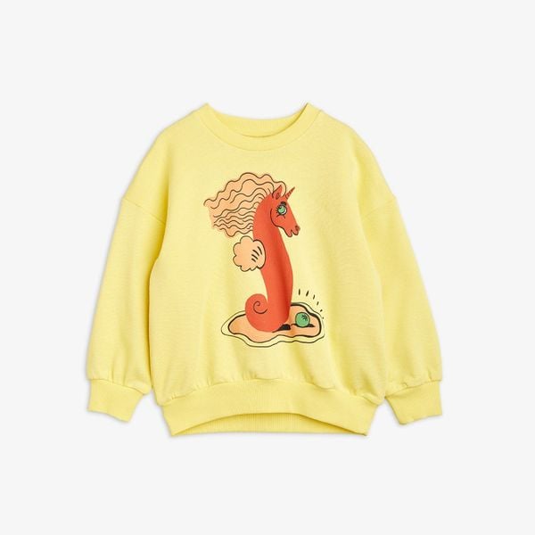 Unicorn Seahorse Sweatshirt Yellow