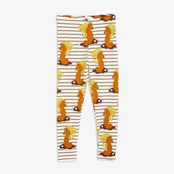 Unicorn Seahorse Leggings Brown