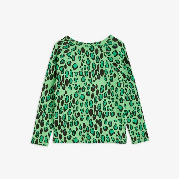 Leopard Långärmad T-Shirt Grön