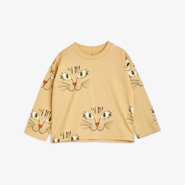 Cat Face Long Sleeve T-Shirt