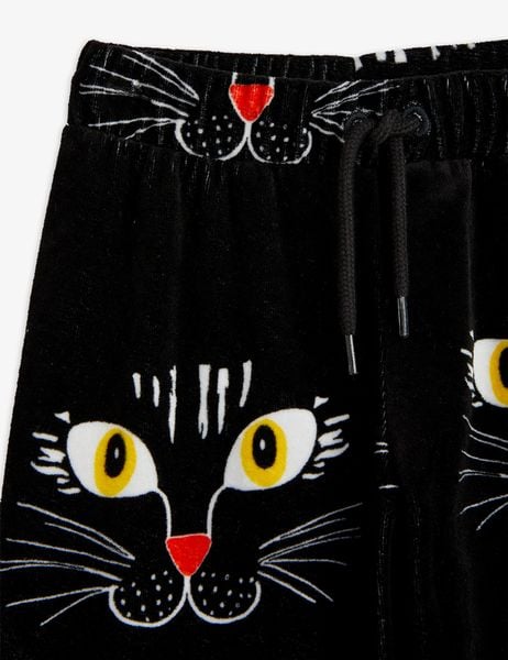 Cat Face Velour Trousers