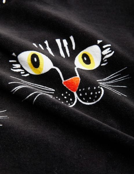 Cat Face Velour Onesie