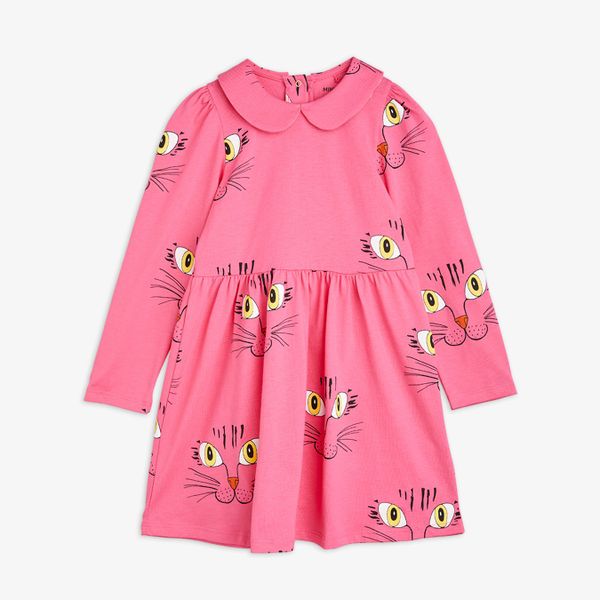 Cat Face Long Sleeve Dress