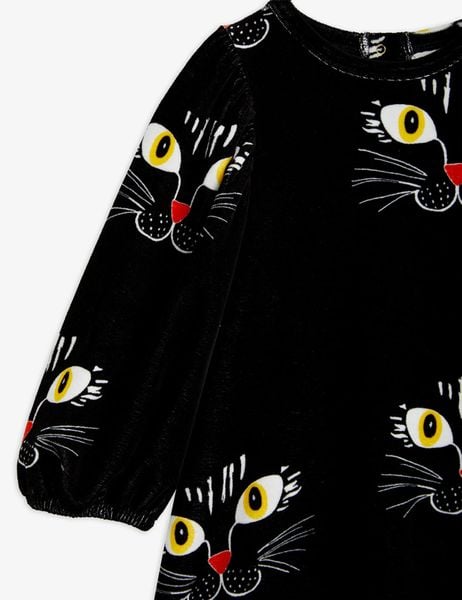 Cat Face Velour Dress