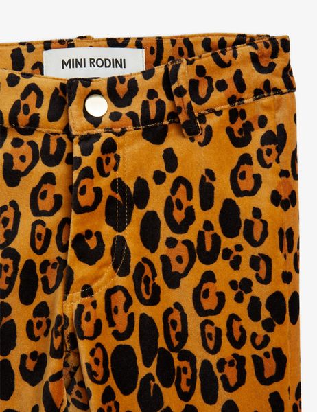 Leopard Flared Velvet Trousers