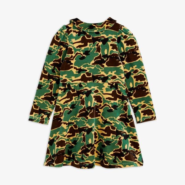 Camo Velourklänning