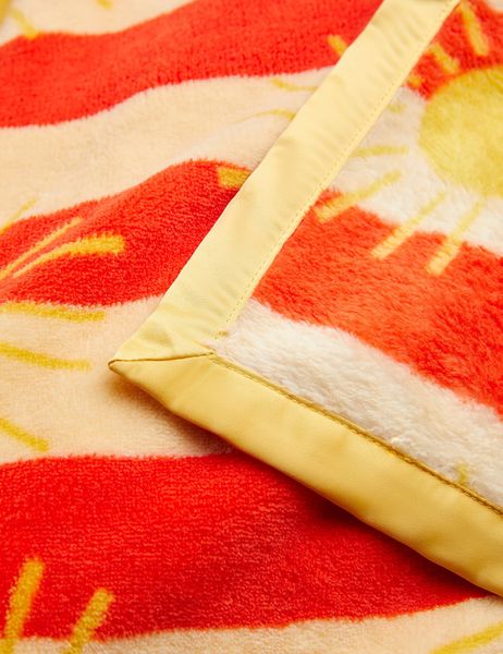 Sun Stripe Fleece Bedspread Twin