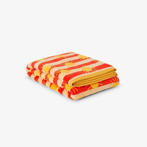 Sun Stripe Fleece Bedspread Twin