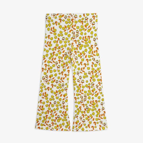 Flowers Flared Trousers