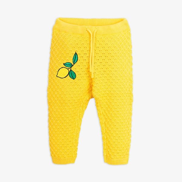 Lemon stickade baby byxor