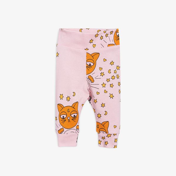 Cat Advice Newborn Leggings Pink