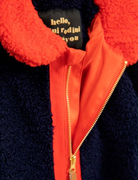 Faux fur baby overall
