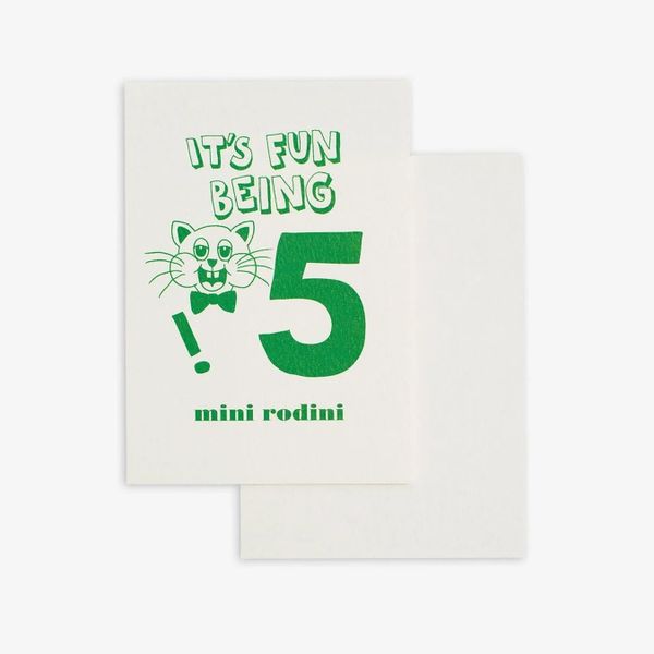 5 Year Greeting Card