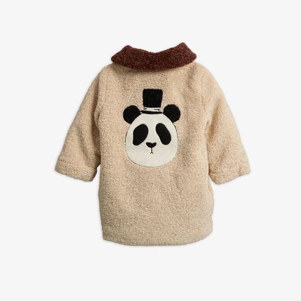 Panda faux fur coat