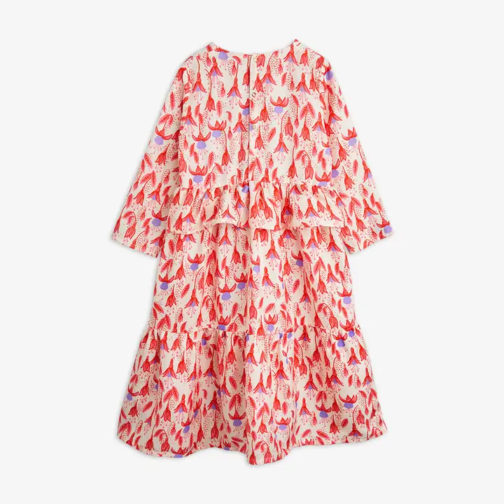 Fuchsia Woven Frill Dress