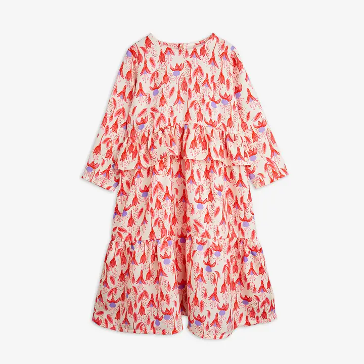 Fuchsia Woven Frill Dress