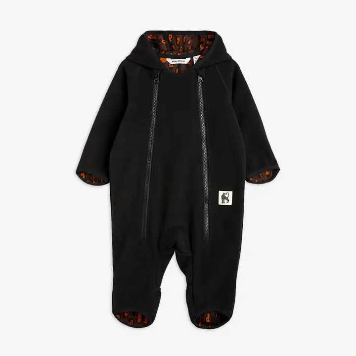 Alska Panda Baby Snowsuit Black | Mini Rodini