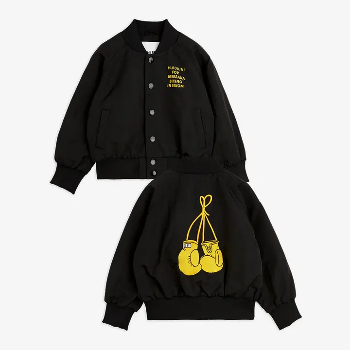 Besesaka Satin Baseball Jacket