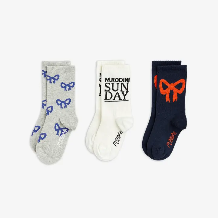 Bow 3-pack Socks