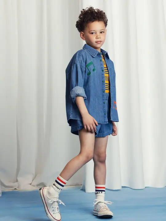 Note lightweight denim shirt