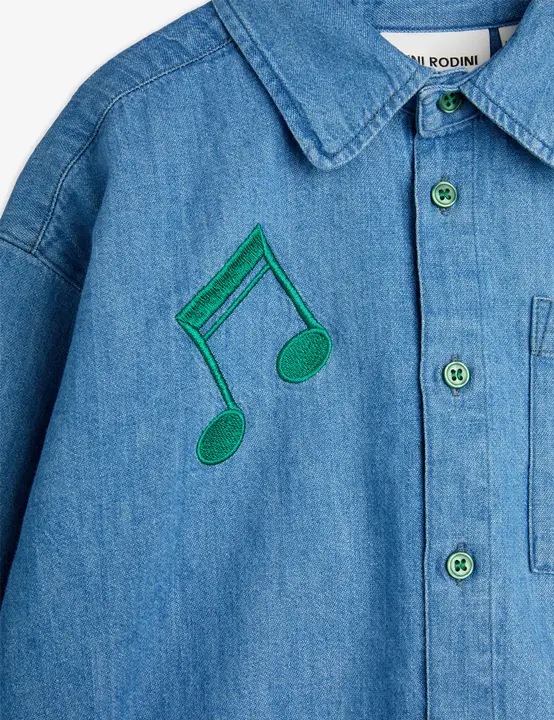 Note lightweight denim shirt