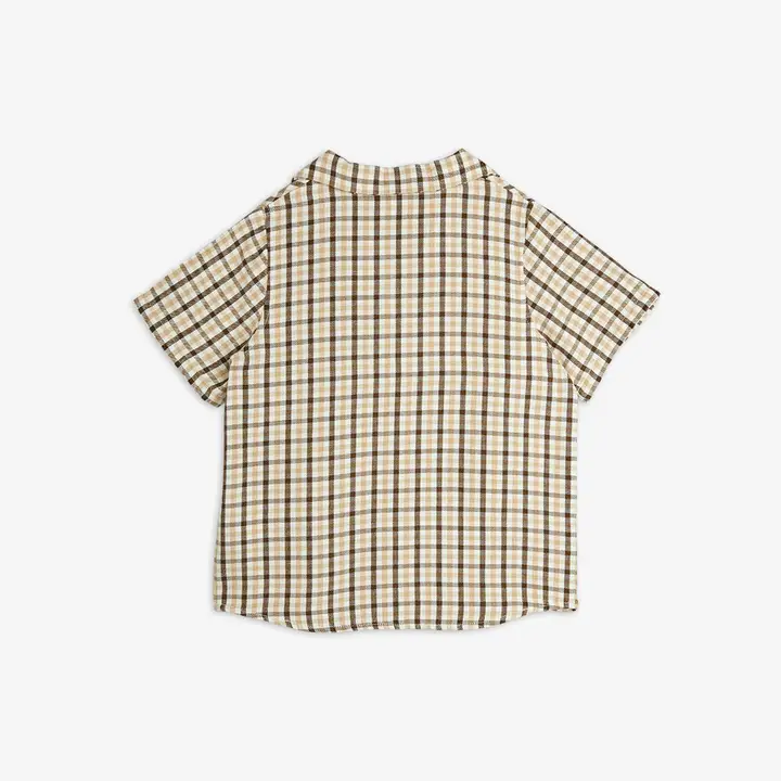 Gingham woven shirt 