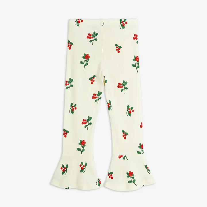Lingonberries flared trousers