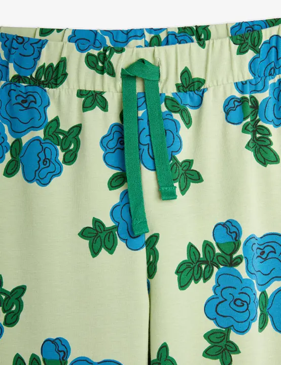 Blue roses trousers