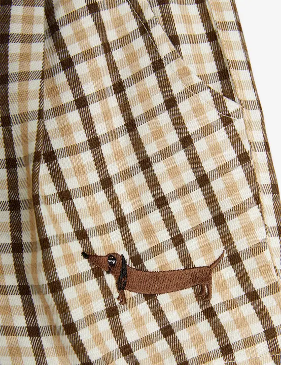 Gingham woven shorts 