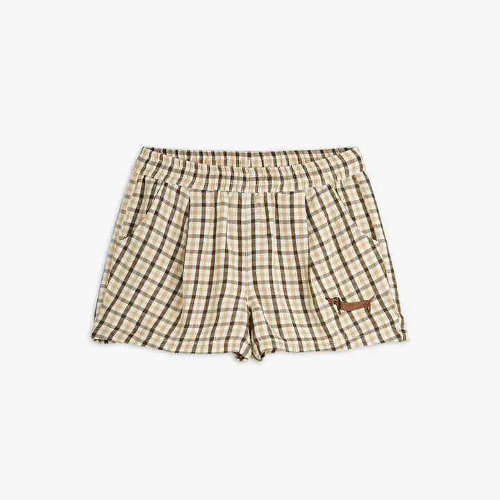 Gingham woven shorts 