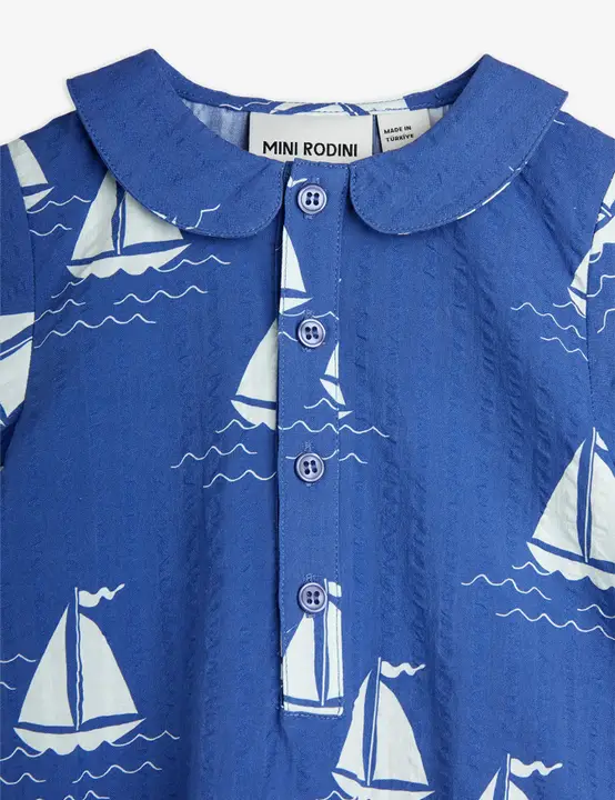 Sailing boats woven bodysuit 