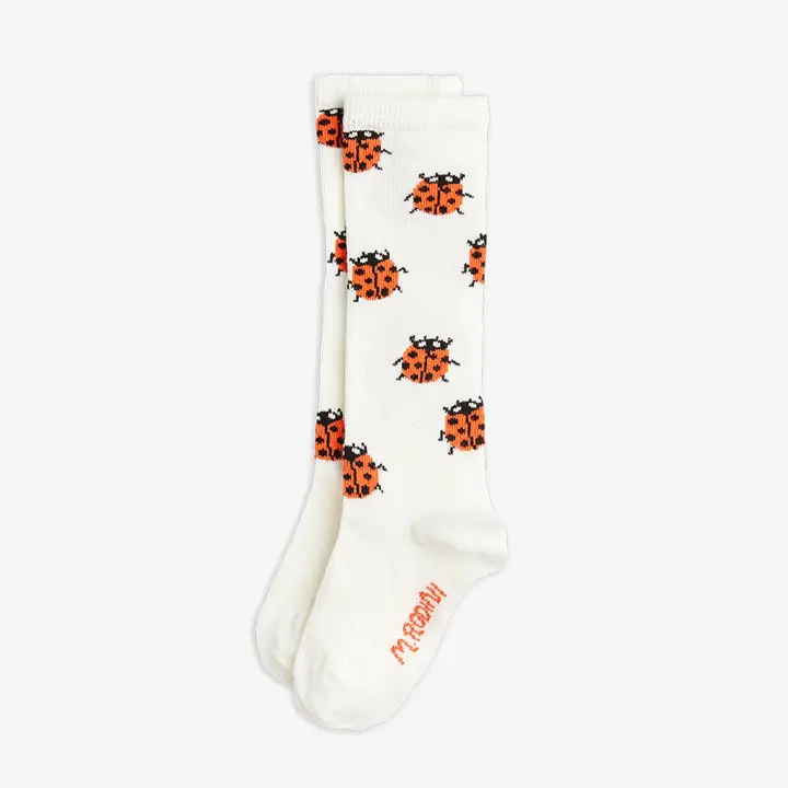 Ladybugs knee-high socks 