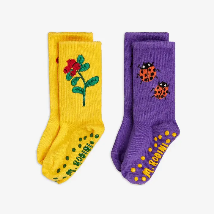 Lingonberries 2-pack anti-slip socks
