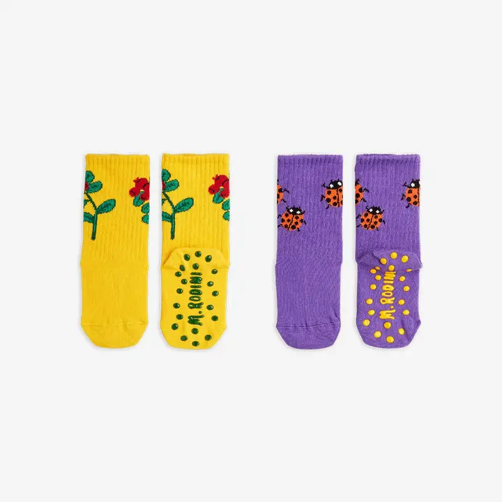 Lingonberries 2-pack anti-slip socks