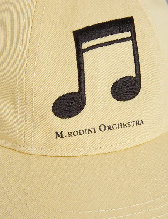 Note Embroidered Cap