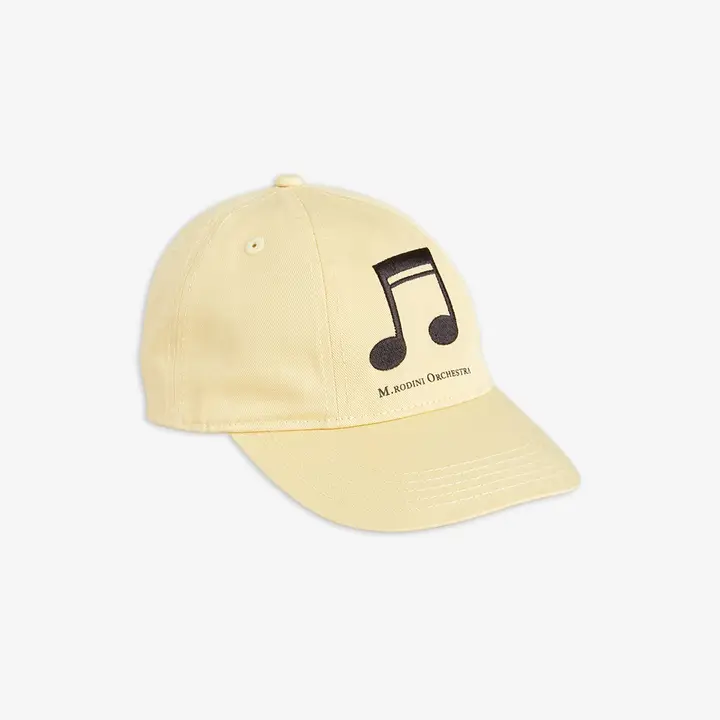 Note Embroidered Cap